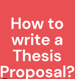 how to handle your thesis proposals