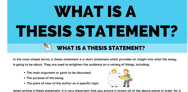 how to handle a thesis statement