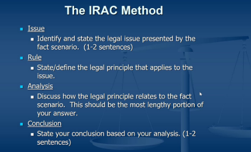 handling an academic paper using the IRac method