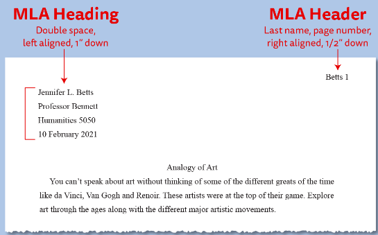 writing a unique paper in mla format